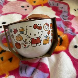 Hello Kitty Ceramic Mug And Spoon Set