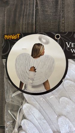 White Angel Wings & Halo (Halloween Costume)
