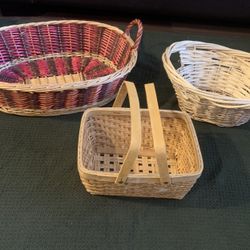 Storage Baskets 3 For $15