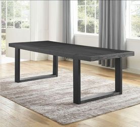 Yves Extendable Contemporary Rectangular Dining Room Table with Removable Leaf