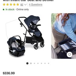 Britax Willow Brook Baby Travel System with Infant Car Seat and Stroller  