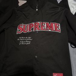Supreme Baseball Jersey Hoodie 