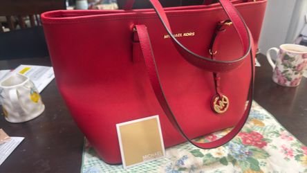 Brand New Michael Kors Red Tote Bag - $150