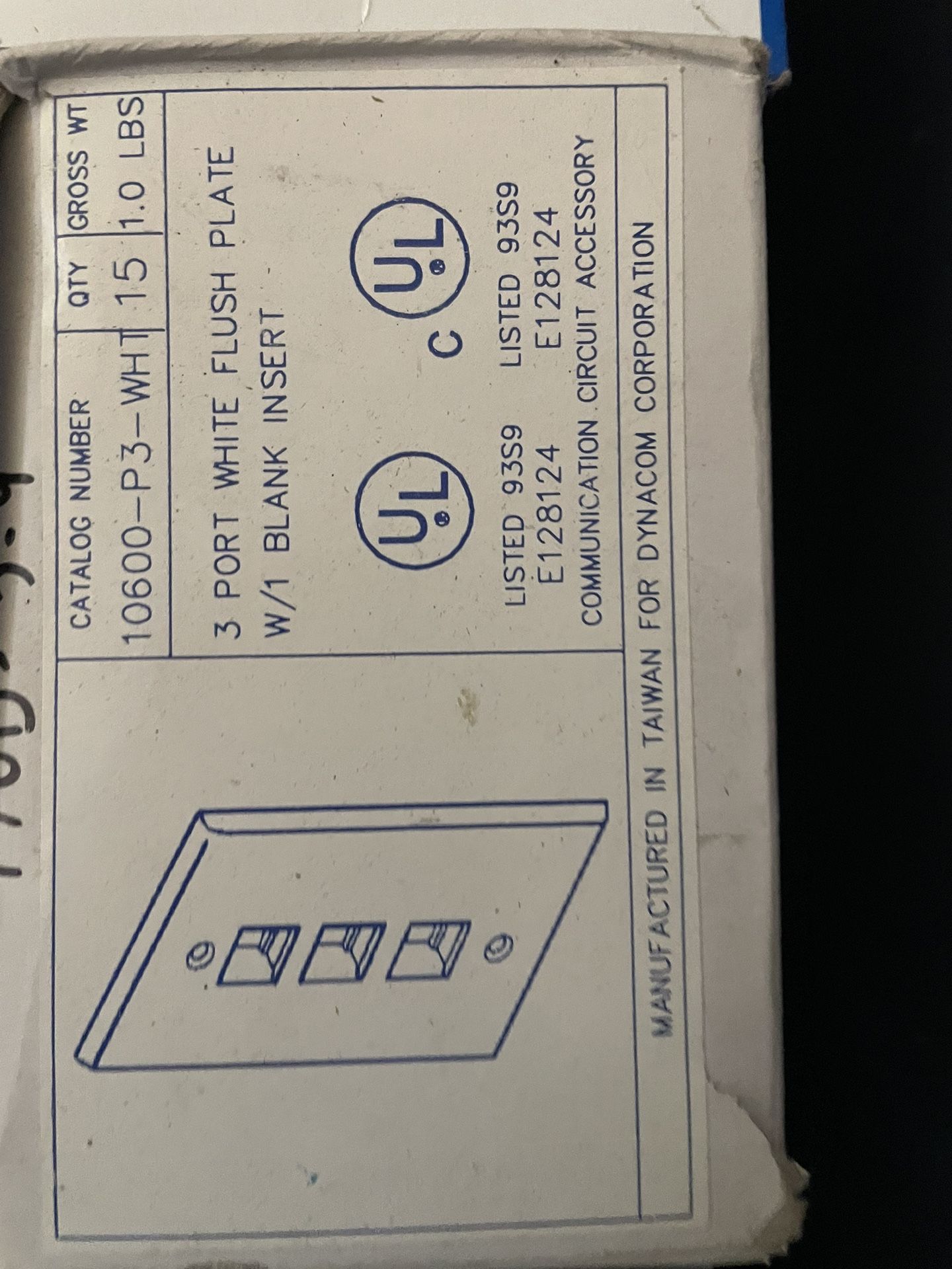 Data /Low Voltage Conectores Blue White Cat5