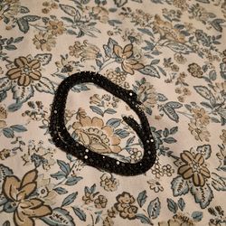 18 inch black tennis chain