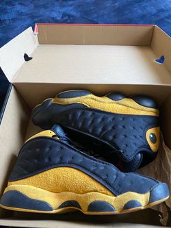 Air Jordan 13 Retro Black Yellow Sneakers
