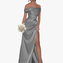 Grey Bridesmaid Dress