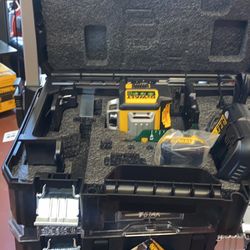 3-Beam 360 Degree Laser Level  TSTAK Stackable Utility Cart  Stackable 9-Compartment Small Parts 