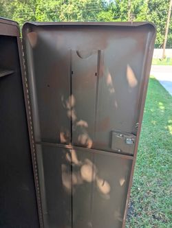 Vintage Evans Products Steel Wardrobe Cabinet – Plymouth Michigan – Industrial
