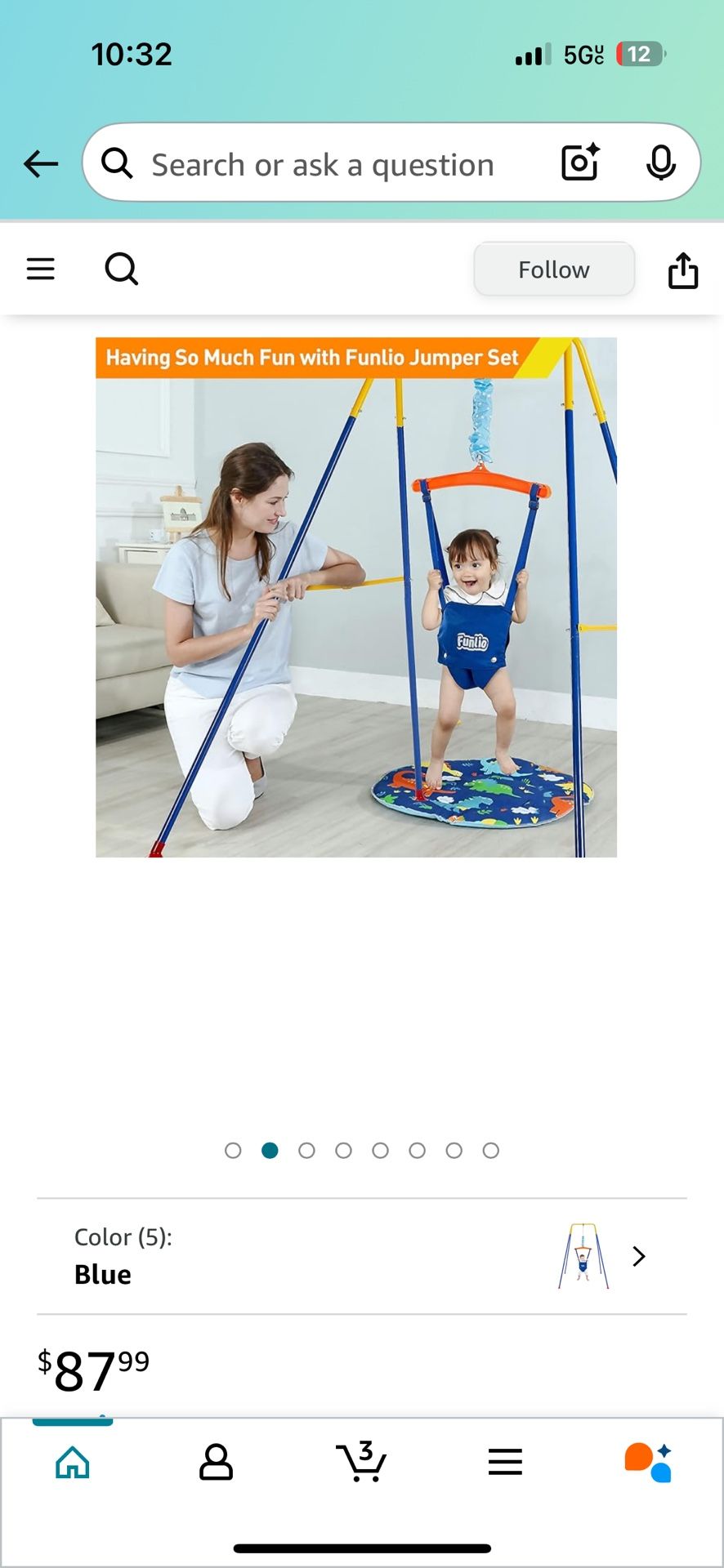 Funlio Baby Jumper w/ Stand