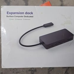 11 in 1 MS Surface Dock 4K@60HZ HDMI+VGA - Microsoft Surface Docking Station with Power Supply Surface Pro Docking Station for Surface Pro 11/10/9/8/X