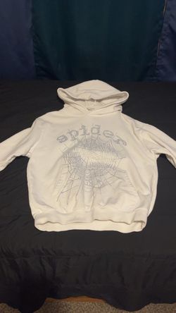 White rhinestone spyder hoodie