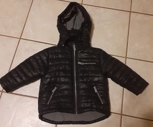 Black Unisex Kids' Size 3T Nylon/Polyester Winter Coat / Jacket