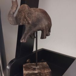 Vintage hand carved good luck elephant from Africa 