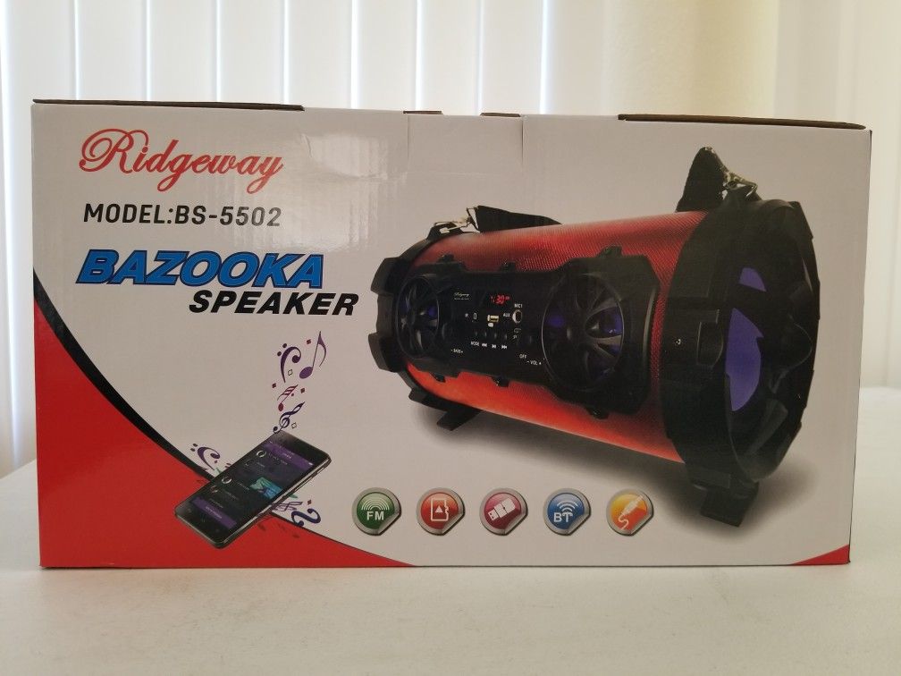 Ridgeway bazooka bluetooth wireless speaker.