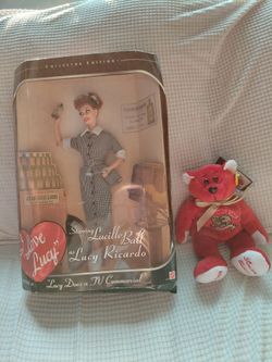 I love Lucy 50th Anniversary Doll and Beanie Baby new