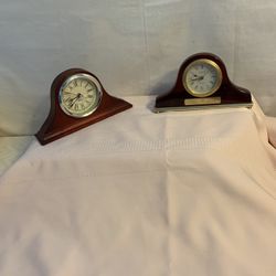 2 Vintage Clocks 5” X 8”