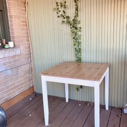ikea square wooden table
