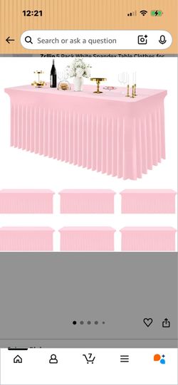 Elastic stretchy table covers 6 ft