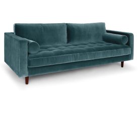 Mid Century Velvet Sofa