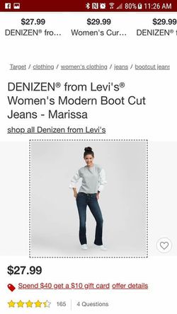 DENIZEN from Levi's Women's Modern Boot Cut Jeans - Marissa, Size 10, New  with tags. for Sale in Fort Worth, TX - OfferUp