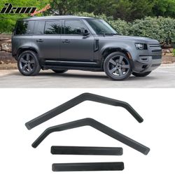 Fits 2020-2025 Land Rover Defender 110 130 In-Channel Window Visors Deflectors PC