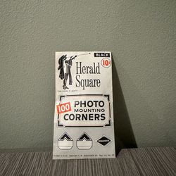 HERALD SQUARE Standard Package Photo Corners--ORIGINAL UNOPENED--BLACK