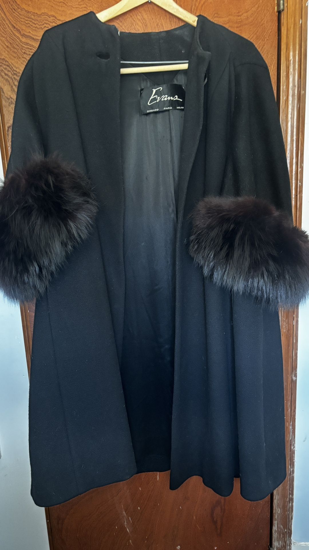 Vintage Evans - Black Fur Coat