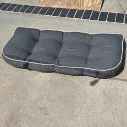 Outdoor Loveseat Cushions - Great Back And White 
