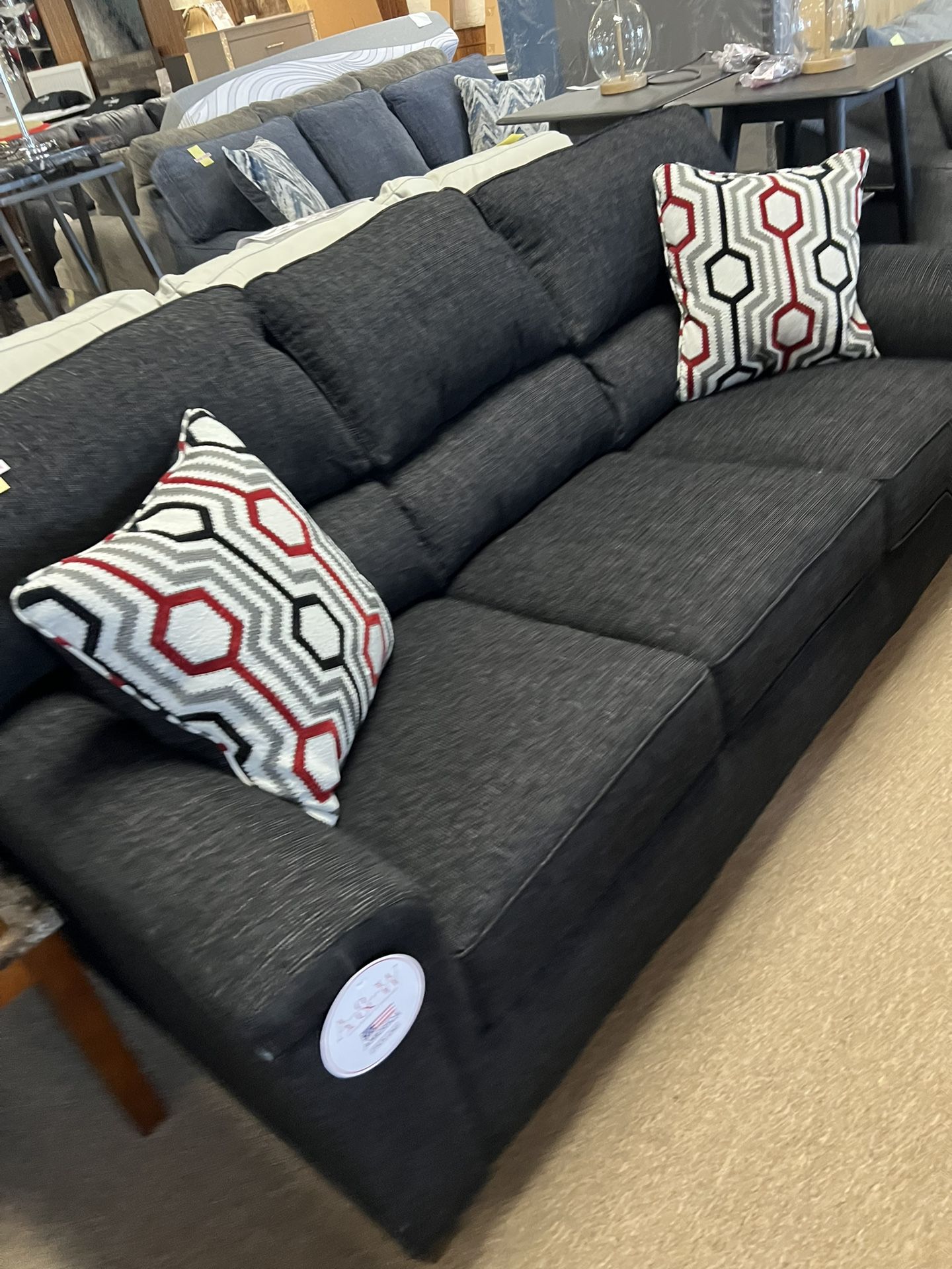 Deep Black Stylish Couch