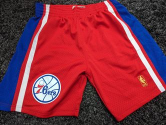 Authentic Mitchell And Ness Philadelphia 76ers Shorts - Size L