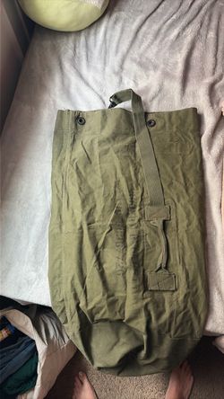 Military Canvas Duffle Bag Olive Green