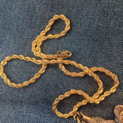 14k ,4mm, 20inch Gold Chain