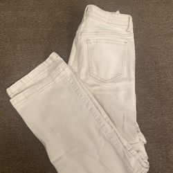 Light Beige Cargo Flare Pants 