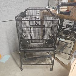 180 cm Black Metal Birdcage