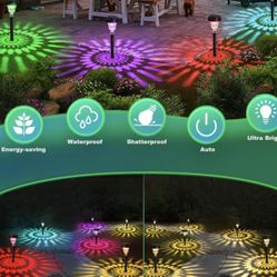 （New）🎁💡 Solar Outdoor Garden ~ 🎄Solar Lights 8pcs