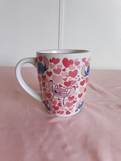 Disney Silver Buffalo Lilo And Stitch Ceramic Mug 25oz