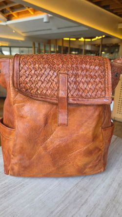Leather backpack