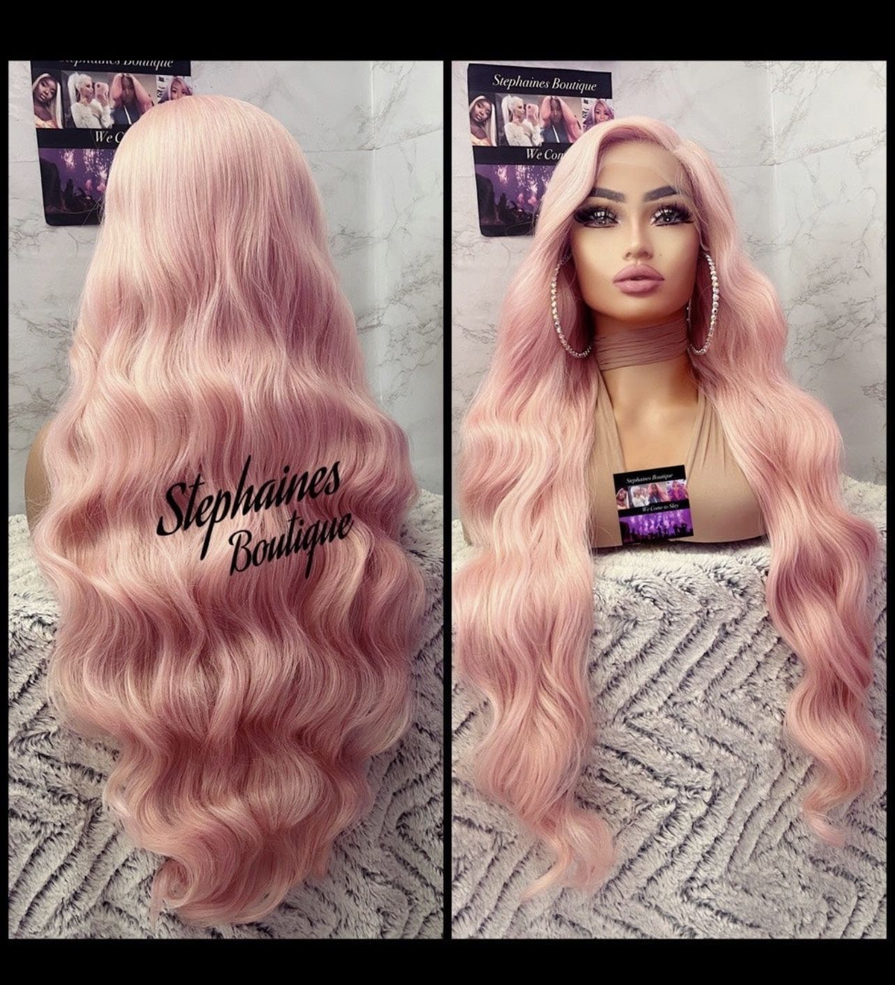 Human Hair Blended Lace Front wig