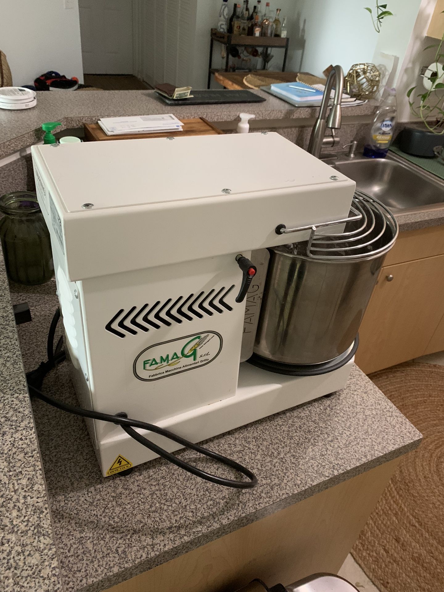  Famag IM-8S Spiral Dough Mixer, Arctic White: Home & Kitchen