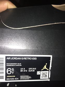 Air Jordan retro 13 size 6.5y