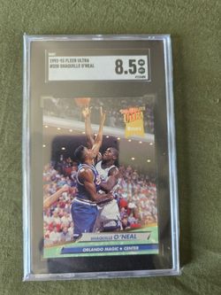 SHAQUILLE O'NEAL 1992 Fleer Ultra #328 BGS Graded Card NM-MT 8.5 NBA Orlando Magic