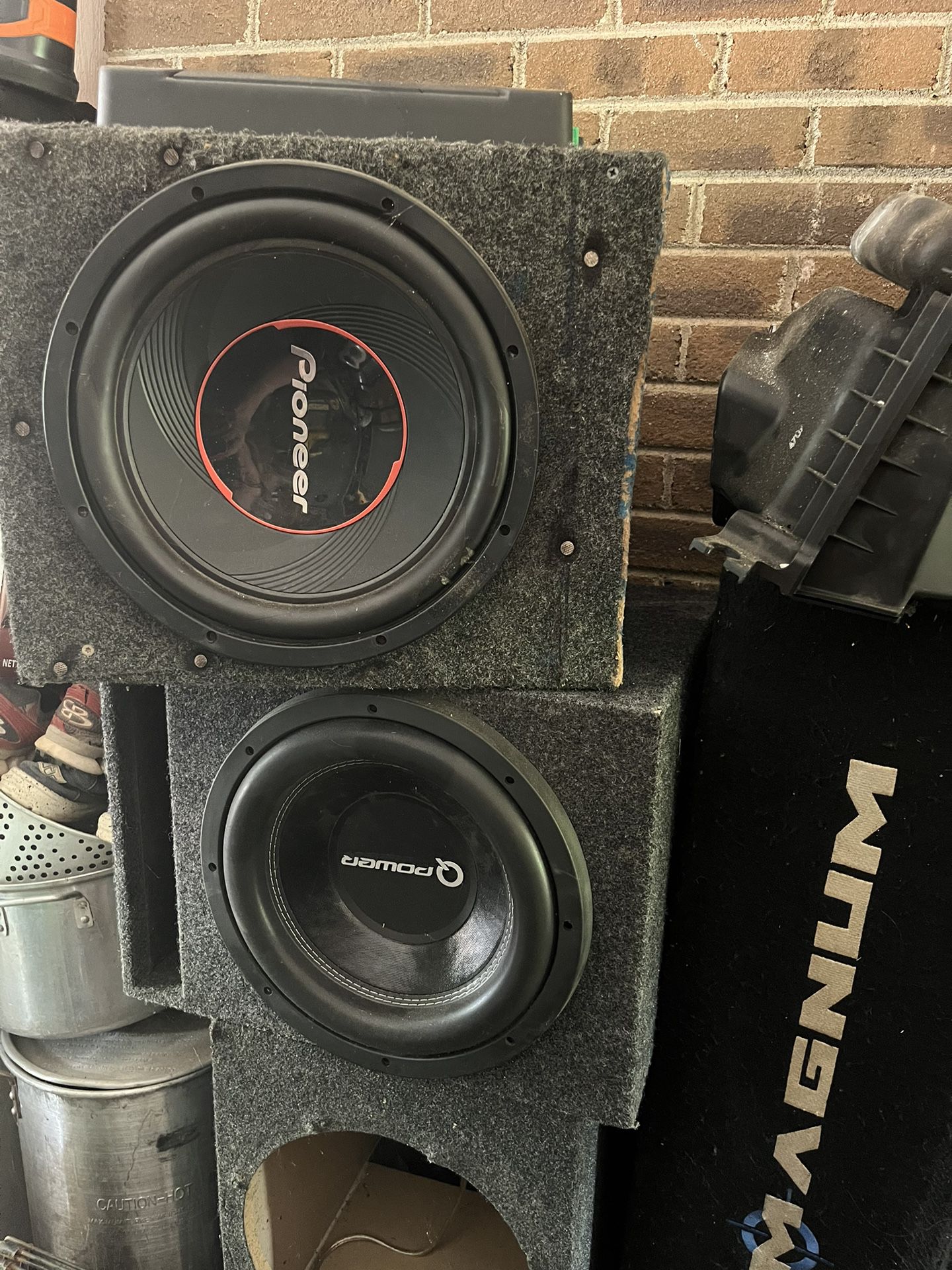 Pioneer Speaker With Amp And Box 