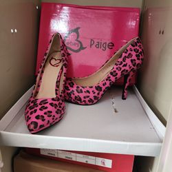 Pink Leopard Heel