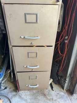 Heavy‑Duty Metal Filing Cabinet Drawers – Garage/Shop Storage