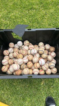 123 Used Baseball With Broken Container