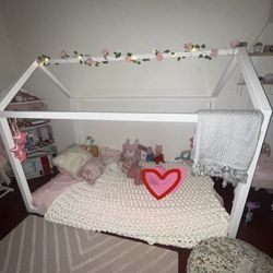 Kids house bed frame