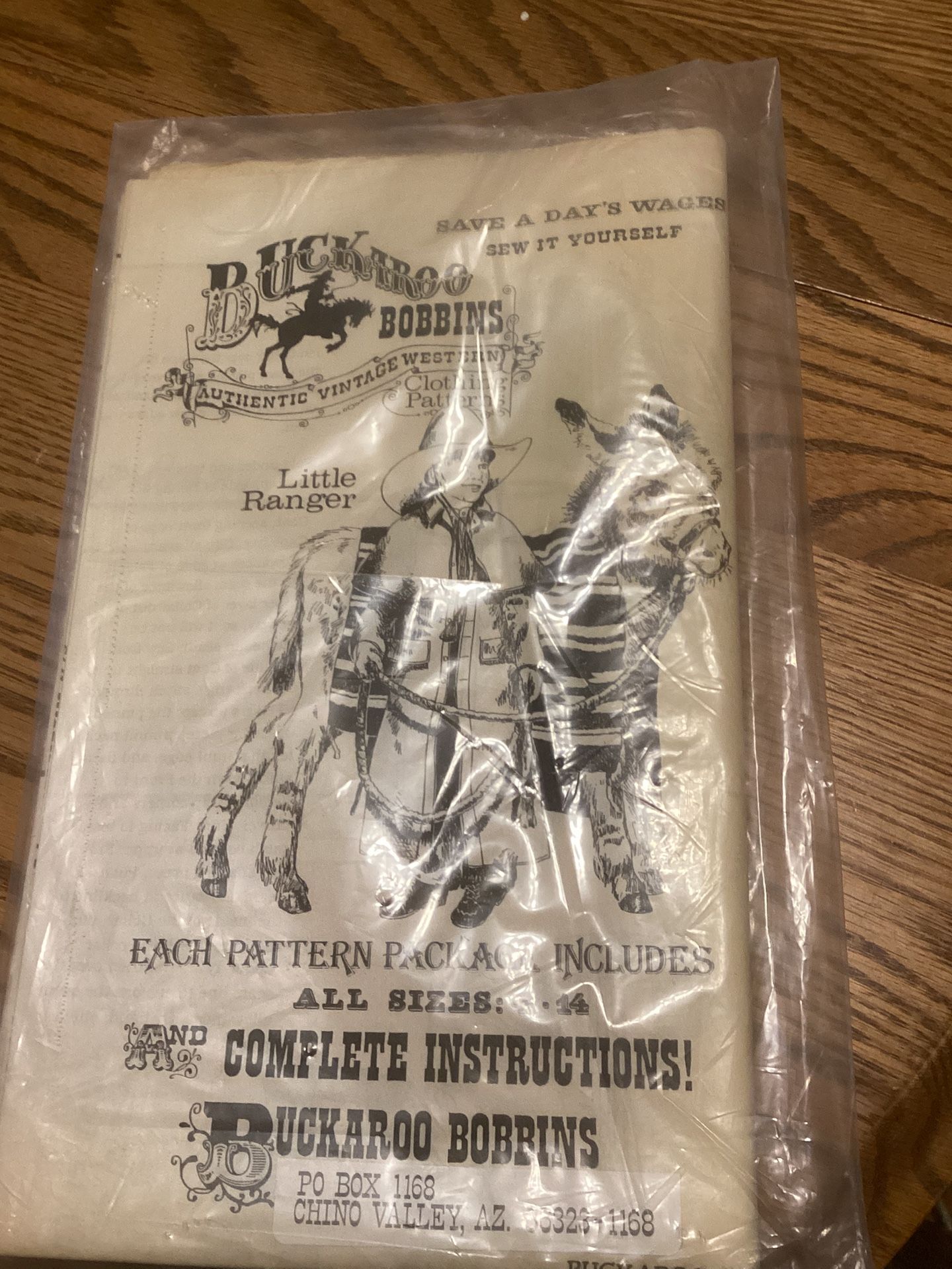 Boys Vintage Little Ranger Pattern By Buckaroo Bobbins