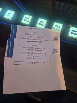 WONHO Concert Tickets At YAAMAVA for tonight's concert 8pm