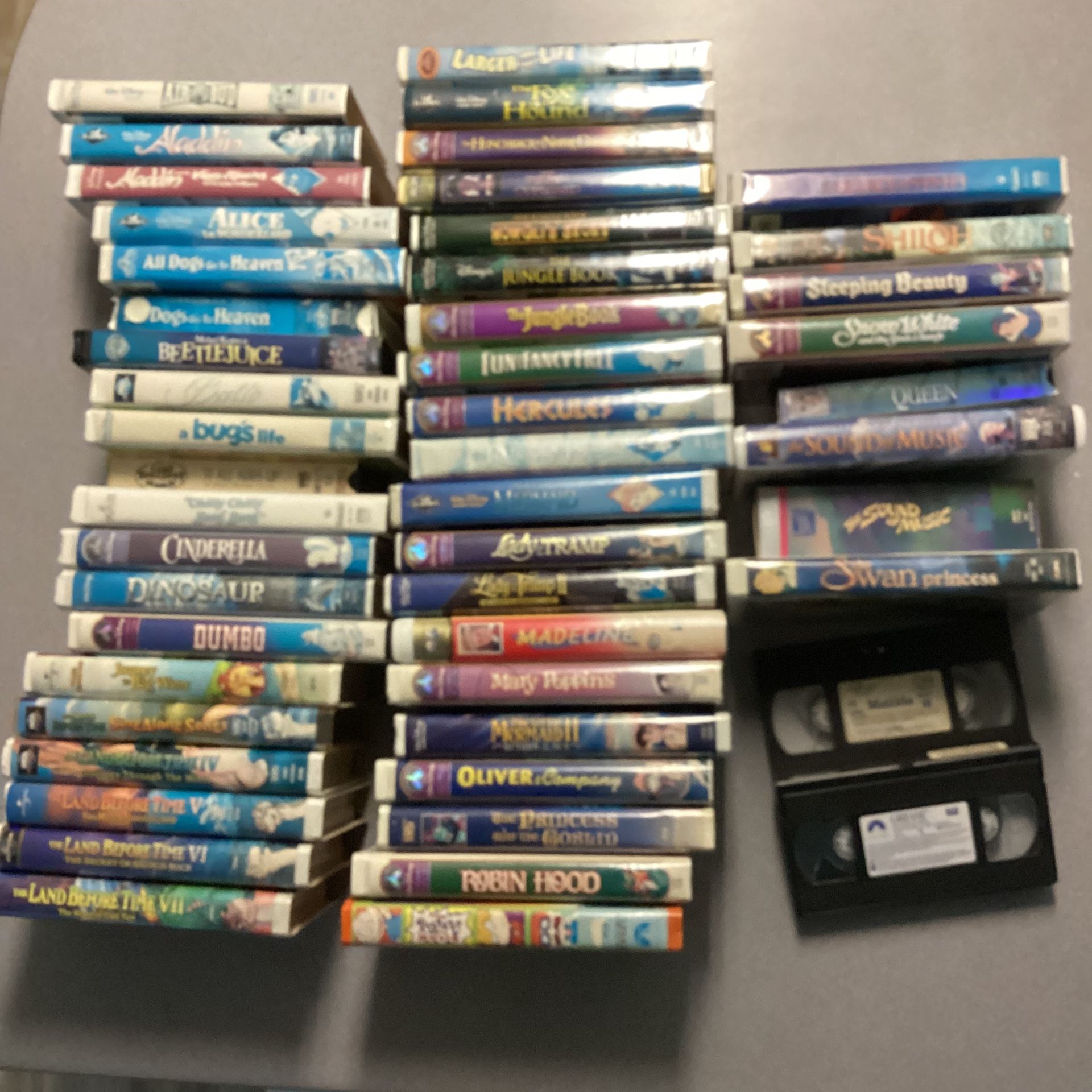 Children’s VHS tapes